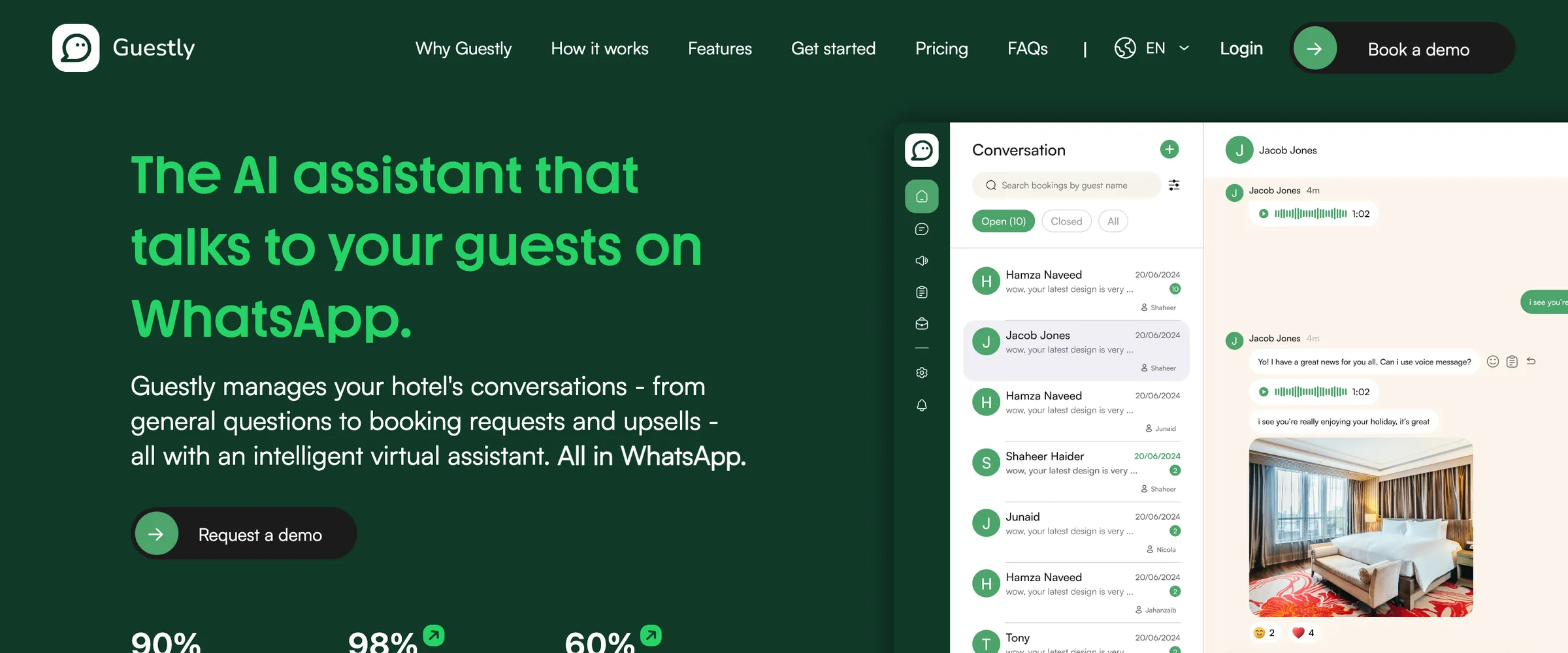 Guestly product screenshot